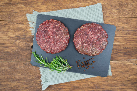 Hirsch-Burger Patties (2x180g) tiefgekühlt