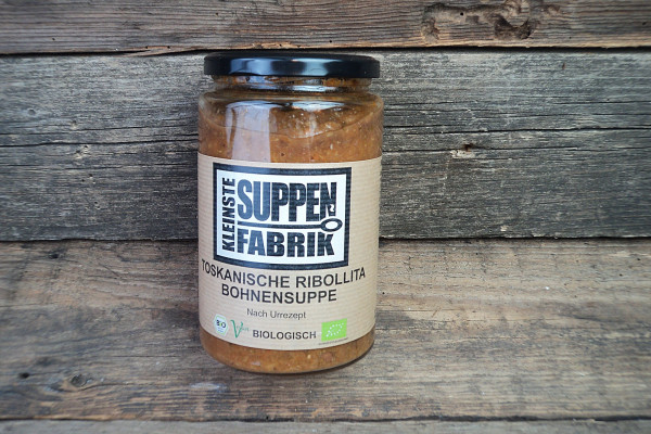 Bio Toskanische Ribollita (Bohnensuppe)