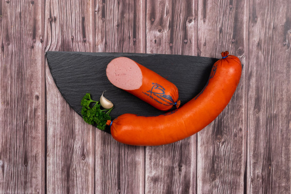Fleischwurst mit Knoblauch