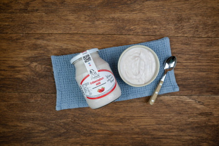 Erdbeerjoghurt im Glas