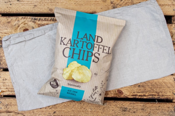 Kartoffelchips Steinsalz