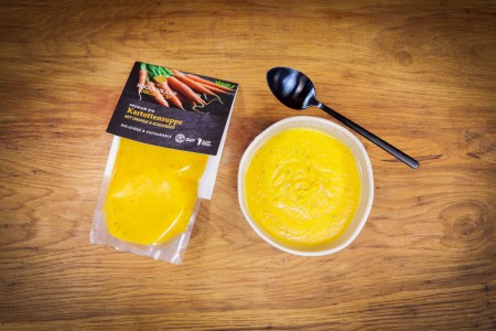 Karottensuppe mit Orange & Korinader