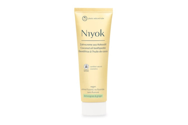 Niyok Zahncreme aus Kokosöl - Zitronengras & Ingwer 75ml