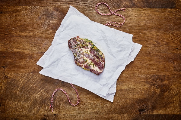 Steak vom Bentheimer Schwein mit Bärlauch-Marinade