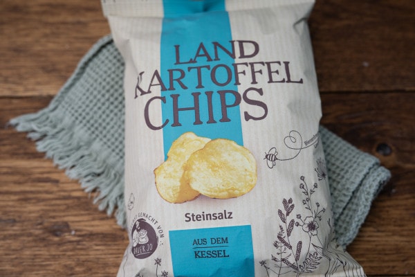 Kartoffelchips Steinsalz