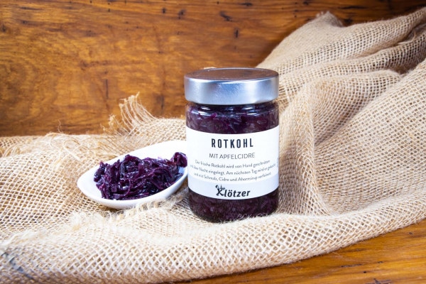 Rotkohl mit Apfelcidre