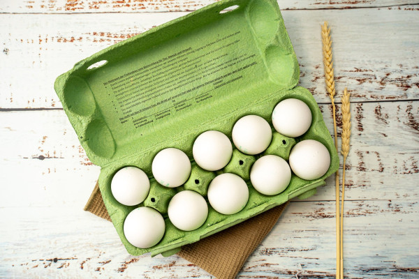 Eier aus dem Hühnermobil, Größe L, weiß
